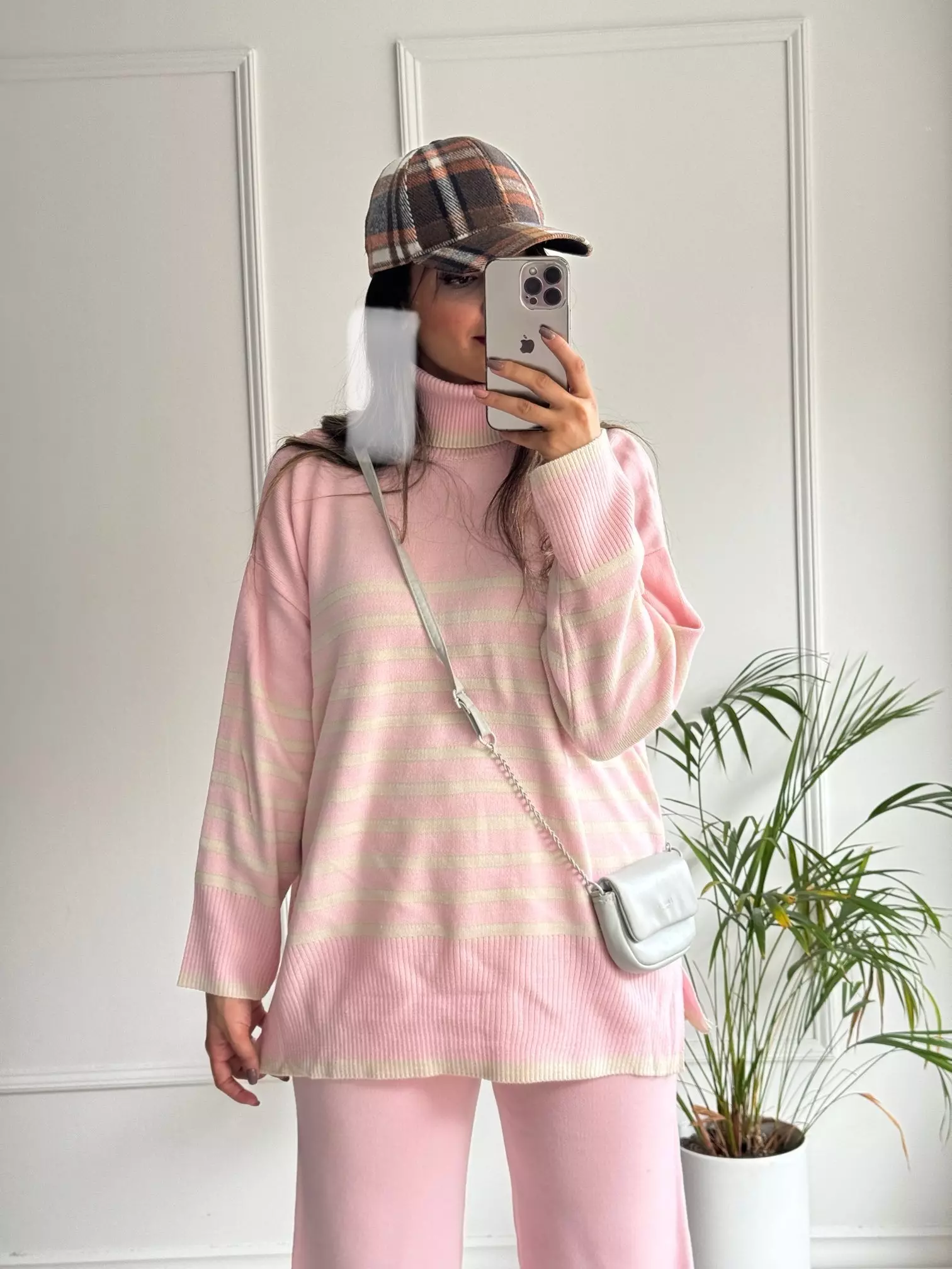 ست مانتو شلوار بافت نیکی